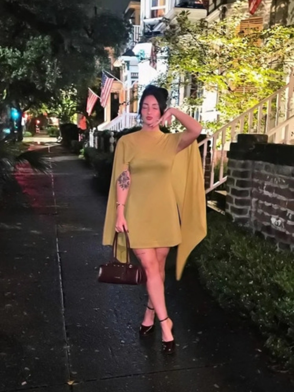 Yellow/Green Mini Dress, ASOS
